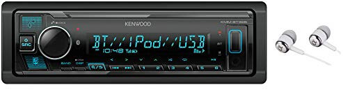 Kenwood Bluetooth USB MP3 WMA AM/FM Digital Media Player Dual Phone Connection Pandora Car Stereo Receiver/Free Alphasonik Earbuds - Kenwood