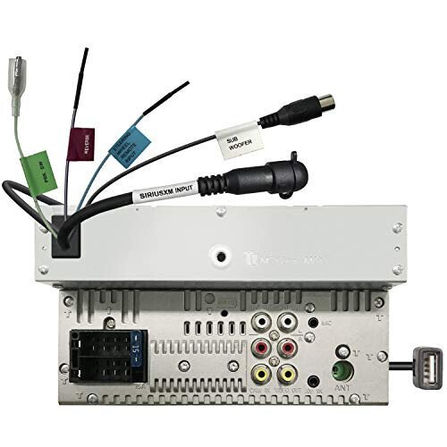 Kenwood DDX57S 6,8-дюймовый емкостный сенсорный экран, автомобильный DVD/CD-проигрыватель с CarPlay, Android Auto и Bluetooth, AM/FM-радио, MP3-плеер, USB-порт, двойной DIN, 13-полосный эквалайзер, SiriusXM. - 3