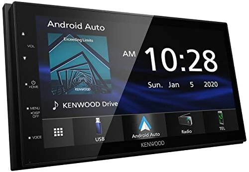 Kenwood DMX4707S 6,8-дюймовый цифровой медиа-ресивер с сенсорным экраном, Apple CarPlay и Android Auto. - 2