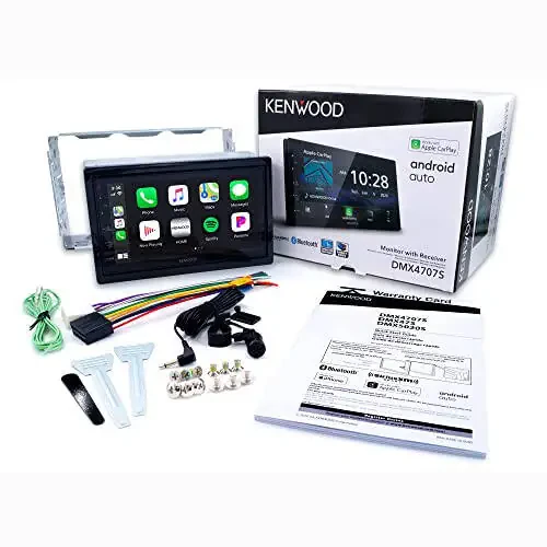 Kenwood DMX4707S 6,8-дюймовый цифровой медиа-ресивер с сенсорным экраном, Apple CarPlay и Android Auto. - 6