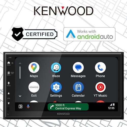 KENWOOD DMX4710S Digital Car Stereo (50W x 6-Ch), Apple CarPlay & Android Auto Compatible, Bluetooth-Enabled Head Unit with 6.8