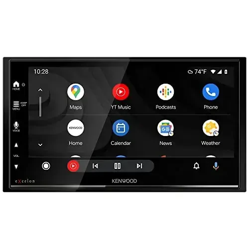 KENWOOD DMX709S eXcelon 6.95-Inch Capacitive Touch Screen, Car Stereo, CarPlay and Android Auto, Bluetooth, AM/FM HD Radio, MP3 Player, USB Port, Double DIN, 13-Band EQ, SiriusXM - Kenwood (1)