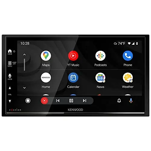 KENWOOD DMX709S eXcelon 6.95-Inch Capacitive Touch Screen, Car Stereo, CarPlay and Android Auto, Bluetooth, AM/FM HD Radio, MP3 Player, USB Port, Double DIN, 13-Band EQ, SiriusXM - 2