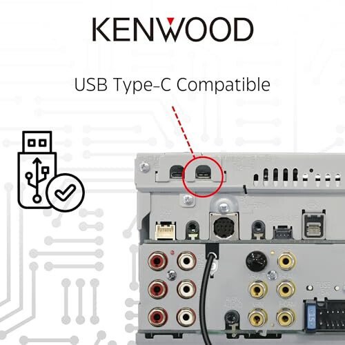 KENWOOD DMX9708S 6.95 dyuymli sig'imli sensorli ekran, avtomobil stereosi, simli va simsiz CarPlay va Android Auto, Bluetooth, AM/FM radio, MP3 pleer, USB port, ikki DIN, 13 diapazonli EQ, SiriusXM… - 4