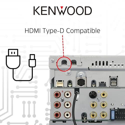KENWOOD DMX9708S 6.95-Inch Capacitive Touch Screen, Car Stereo, Wired and Wireless CarPlay and Android Auto, Bluetooth, AM/FM Radio, MP3 Player, USB Port, Double DIN, 13-Band EQ, SiriusXM… - 5