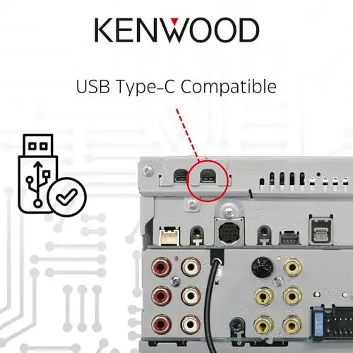 KENWOOD DMX9708S 6.95-Inch Capacitive Touch Screen, Car Stereo, Wired and Wireless CarPlay and Android Auto, Bluetooth, AM/FM Radio, MP3 Player, USB Port, Double DIN, 13-Band EQ, SiriusXM… - 4