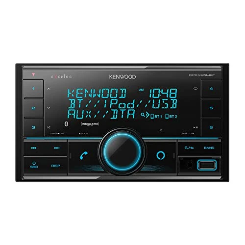 Kenwood DPX395MBT Double DIN in-Dash Digital Media Receiver with Bluetooth (Does not Play CDs) | Mechless Car Stereo Receiver |ModazoneAlexa Ready - Black - Kenwood