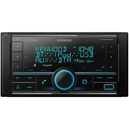 Kenwood DPX395MBT Double DIN in-Dash Digital Media Receiver with Bluetooth (Does not Play CDs) | Mechless Car Stereo Receiver |ModazoneAlexa Ready - Black - 3