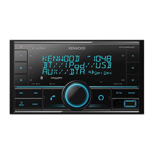 Kenwood DPX395MBT Double DIN in-Dash Digital Media Receiver with Bluetooth (Does not Play CDs) | Mechless Car Stereo Receiver | Alexa Ready - Black - 1