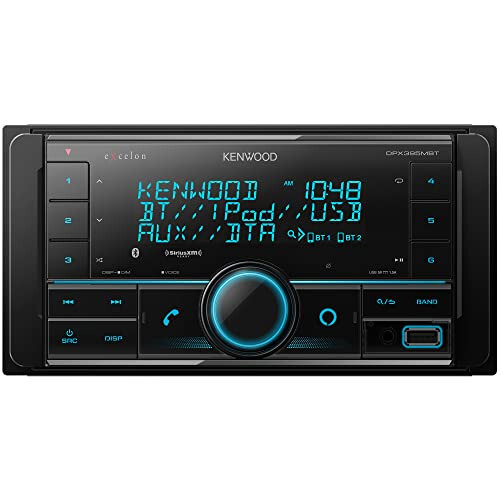 Kenwood DPX395MBT Double DIN in-Dash Digital Media Receiver with Bluetooth (Does not Play CDs) | Mechless Car Stereo Receiver | Alexa Ready - Black - 3