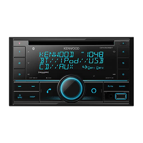 KENWOOD DPX505BT Double DIN in-Dash CD Car Stereo. AM/FM with Bluetooth,ModazoneAlexa Voice Control, High-Contrast 3-line Display with Variable-Color Illumination, SiriusXM - MODAZONE