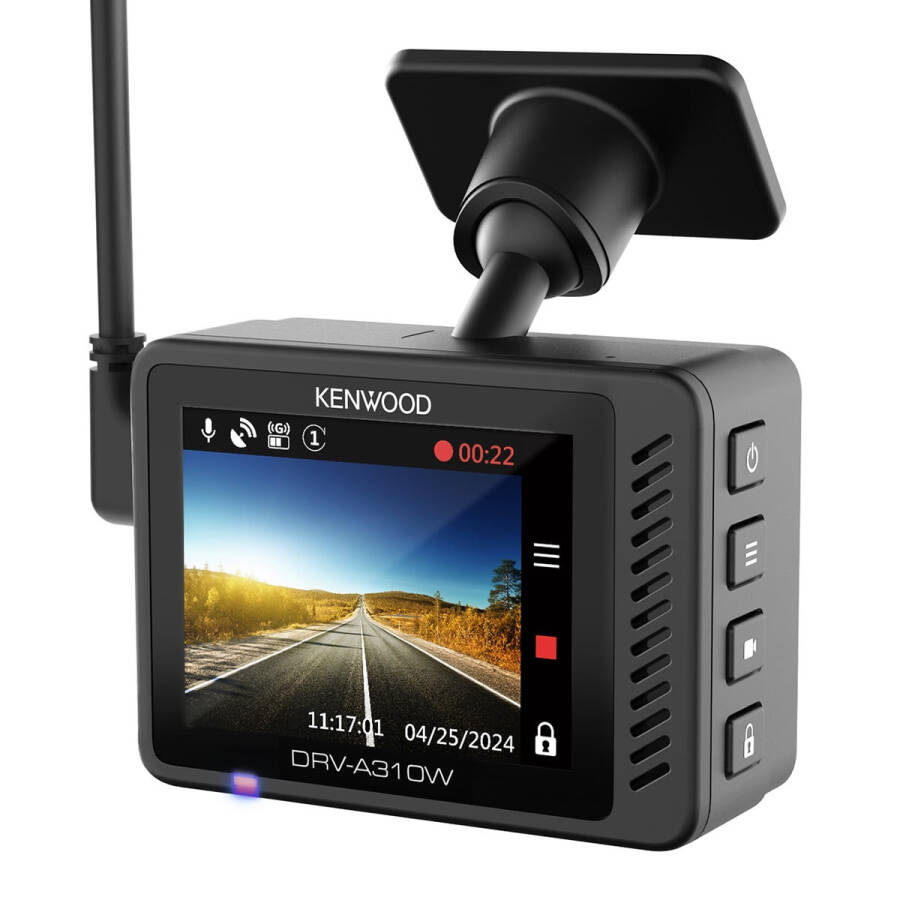 Kenwood DRV-A310W Front View HD Dash Cam - 1