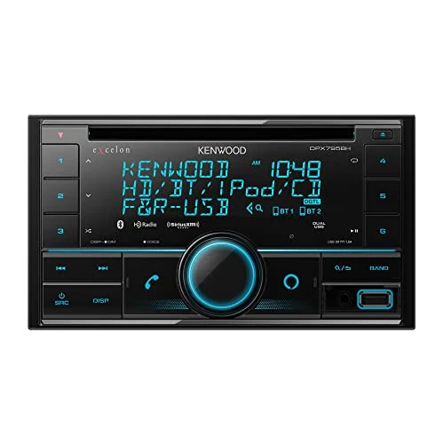 Kenwood Excelon DPX795BH Double DIN Bluetooth in-Dash Car Stereo CD Receiver witModazoneodazoneAlexa Compatibility - Kenwood