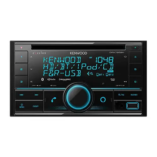 Kenwood Excelon DPX795BH Double DIN Bluetooth in-Dash Car Stereo CD Receiver witModazoneodazoneAlexa Compatibility - 1