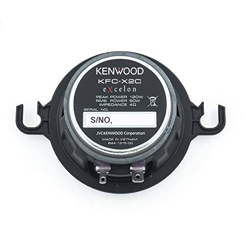 Kenwood eXcelon KFC-X2C 2.5-Inch Mid Range Factory Replacement Car Speakers, 120 Watts Max Power (Pair) - 2