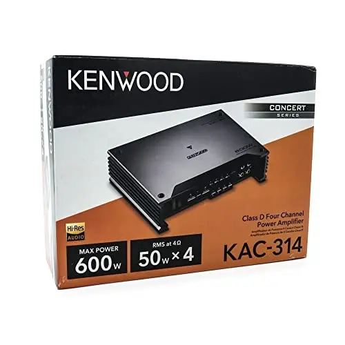 Kenwood KAC-511 Class D Digital Mono Amplifier with Variable Low-Pass Crossover - Black - 1