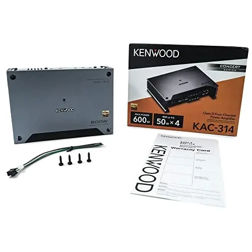 Kenwood KAC-511 Class D Digital Mono Amplifier with Variable Low-Pass Crossover - Black - 2