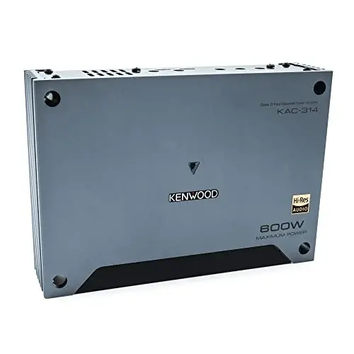 Kenwood KAC-511 Class D Digital Mono Amplifier with Variable Low-Pass Crossover - Black - 4
