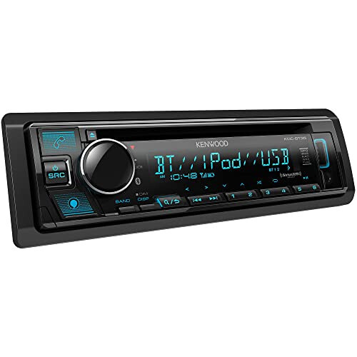 KENWOOD KDC-BT35 CD Car Stereo with Bluetooth, Front USB, AUX,ModazoneAlexa, SiriusXM Radio Ready and Variable Display Color Illumination - Kenwood (1)