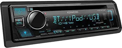 KENWOOD KDC-BT35 CD ресивер, Bluetooth, Alexa Built-in, Front USB & AUX, Variable Illumination, SiriusXM Ready, Spotify, Pandora Link for iPhone or Android Phone | Plus SXV300V1 SiriusXM Tuner - 3