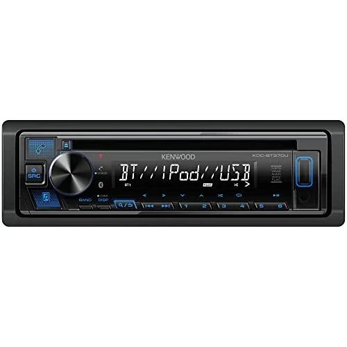 KENWOOD KDC-BT370U Bluetooth, AM/FM radiosi, old tomoni yuqori quvvatli USB, Alexa oʻrnatilgan CD Car Stereo - Kenwood