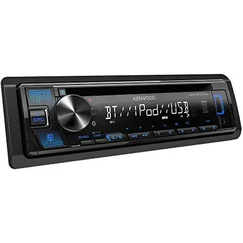 KENWOOD KDC-BT370U CD автомагнитола с Bluetooth, AM/FM радио, фронтальный мощный USB, встроенная Alexa - 5