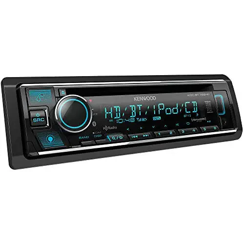 KENWOOD KDC-BT782HD Single DIN Bluetooth CD Car Stereo Receiver witModazoneodazoneAlexa Voice Control | LCD Text Display | USB & Aux Input - 2
