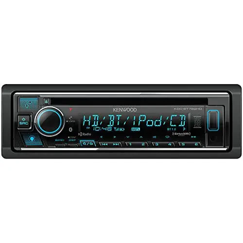 KENWOOD KDC-BT782HD Single DIN Bluetooth CD Car Stereo Receiver witModazoneodazoneAlexa Voice Control | LCD Text Display | USB & Aux Input - 1
