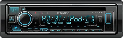 KENWOOD KDC-X705 CD Receiver with Bluetooth, HD Radio, Alexa Built-in Spotify and Pandora Link for iPhone or Android Phones, SiriusXM Read, (3) 5Volt Pre-Outs | Plus SXV300V1 SiriusXM Tuner - Kenwood (1)