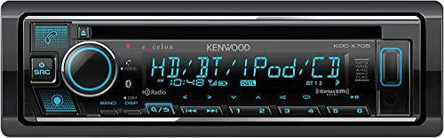 KENWOOD KDC-X705 CD Receiver with Bluetooth, HD Radio, Alexa Built-in, Spotify and Pandora Link for iPhone or Android Phones, SiriusXM Ready, (3) 5Volt Pre-Outs | Plus SXV300V1 SiriusXM Tuner - 2