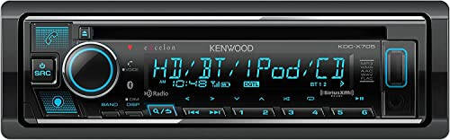 KENWOOD KDC-X705 CD Receiver with Bluetooth, HD Radio, Alexa Built-in, Spotify and Pandora Link for iPhone or Android Phones, SiriusXM Ready, (3) 5Volt Pre-Outs | Plus SXV300V1 SiriusXM Tuner - 2