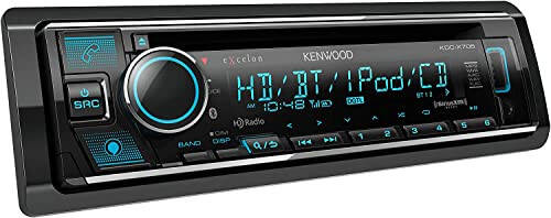 KENWOOD KDC-X705 CD Receiver with Bluetooth, HD Radio, Alexa Built-in, Spotify and Pandora Link for iPhone or Android Phones, SiriusXM Ready, (3) 5Volt Pre-Outs | Plus SXV300V1 SiriusXM Tuner - 3