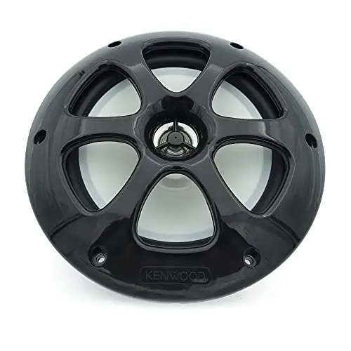 Kenwood KFC-1613MRB/W 6.5 Inch 2 Way Coaxial Waterproof Marine/Motorsports/Car Speakers, Pair, 4 OModazone, 100 Peak Watts (Black) - 2