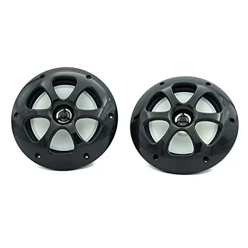 Kenwood KFC-1613MRB/W 6.5 Inch 2 Way Coaxial Waterproof Marine/Motorsports/Car Speakers, Pair, 4 OModazone, 100 Peak Watts (Black) - 3