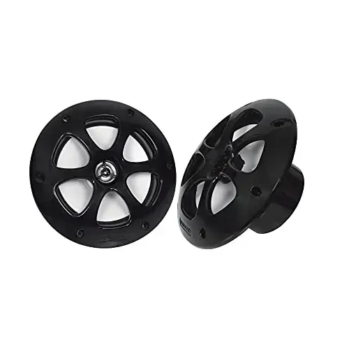 Kenwood KFC-1613MRB/W 6.5 Inch 2 Way Coaxial Waterproof Marine/Motorsports/Car Speakers, Pair, 4 OModazone, 100 Peak Watts (Black) - KENWOOD