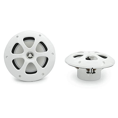 Kenwood KFC-1613MRB/W 6.5 Inch 2 Way Coaxial Waterproof Marine/Motorsports/Car Speakers, Pair, 4 OModazone, 100 Peak Watts (White) - 5