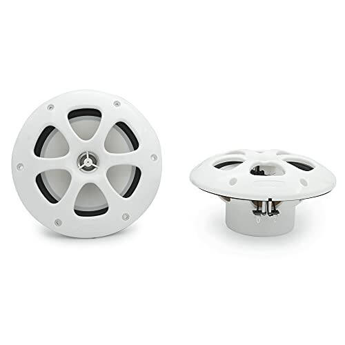 Kenwood KFC-1613MRB/W 6.5 Inch 2 Way Coaxial Waterproof Marine/Motorsports/Car Speakers, Pair, 4 OModazone, 100 Peak Watts (White) - 5