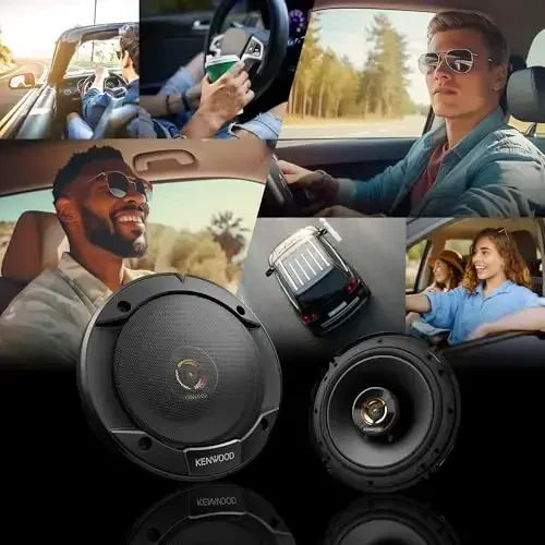 Kenwood KFC-1666R Road Series Car Speakers (Pair) - 6.5