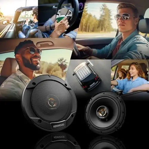 Kenwood KFC-1666R Road Series Car Speakers (Pair) - 6.5