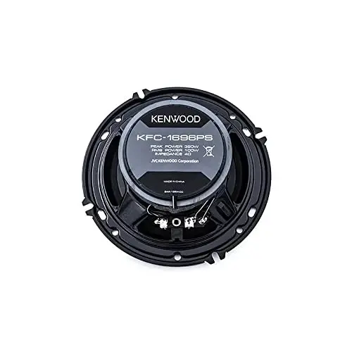 Kenwood KFC-1696PS 6.5 Inch 2 Way Car Speakers with 320 Watts Peak Power (Pair) - 6
