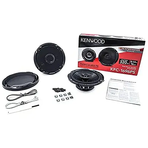 Kenwood KFC-1696PS 6.5 Inch 2 Way Car Speakers with 320 Watts Peak Power (Pair) - 7