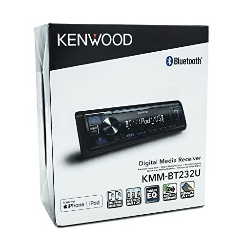 KENWOOD KMM-BT232U Bluetooth Car Stereo with USB Port, AM/FM Radio, MP3 Player, Detachable Face - 4