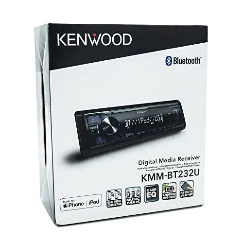 KENWOOD KMM-BT232U Bluetooth Car Stereo with USB Port, AM/FM Radio, MP3 Player, Detachable Face - 4