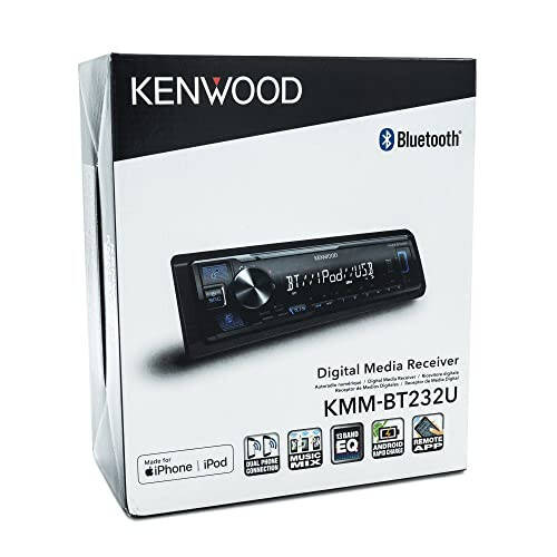 KENWOOD KMM-BT232U Bluetooth Car Stereo with USB Port, AM/FM Radio, MP3 Player, Detachable Face - 4