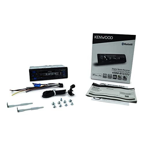 KENWOOD KMM-BT232U Bluetooth Car Stereo with USB Port, AM/FM Radio, MP3 Player, Detachable Face - 5