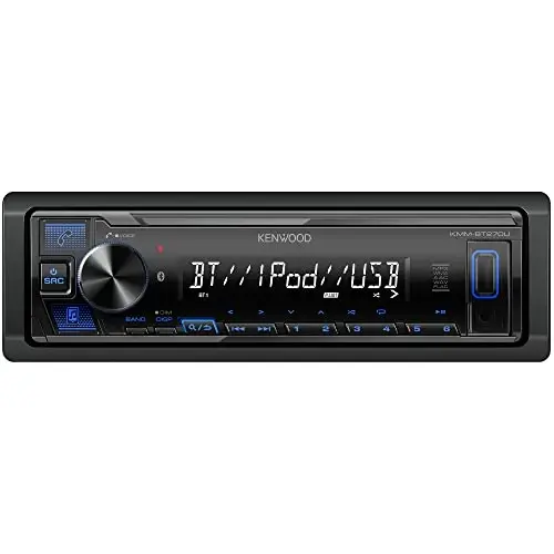 KENWOOD KMM-BT270U Автомагнитола с Bluetooth, USB, AM/FM радио, MP3, ЖК-дисплеем, съемной панелью, 13-полосным эквалайзером. - 1