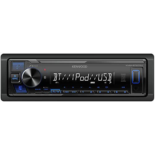 KENWOOD KMM-BT270U Bluetooth Digital Media Car Stereo Receiver with USB Port – AM/FM Radio, MP3 Player, High Contrast LCD, Detachable Face Plate, Single DIN, 13-Band EQ - 1