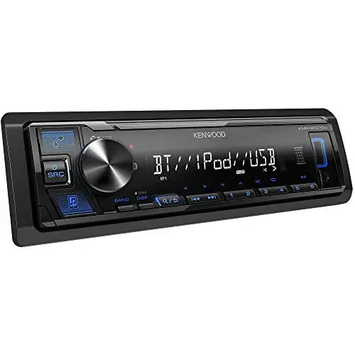 KENWOOD KMM-BT270U Bluetooth Digital Media Car Stereo Receiver with USB Port – AM/FM Radio, MP3 Player, High Contrast LCD, Detachable Face Plate, Single DIN, 13-Band EQ - 2