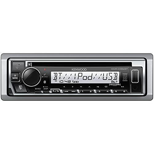 KENWOOD KMR-D382BT (50W x 4Ch) Single Din Car/Marine Stereo Head Unit with Bluetooth, Hands-Free Calling, CD Player, USB, AM/FM Radio, SiriusXM Ready, All-Weather in-Dash Boat & Car Audio Receiver - 1