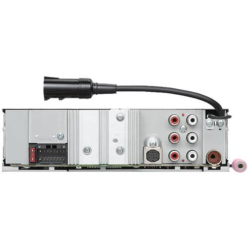 KENWOOD KMR-D382BT Avtomobil va Suv radiomagnitofoni — Single Din, Bluetooth audio, CD USB MP3, Aux kirishi, AM FM radio SiriusXM tayyor, Ob-havo o'zgarishiga chidamli (Audio to'plami: Priyomnik va karnaylar) - 4